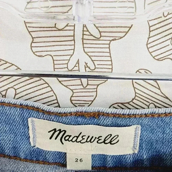 Madewell Tapered Jeans in Paulsen Wash #Aj224 Women's Jeans High Rise 26 2103 - Picture 4 of 8